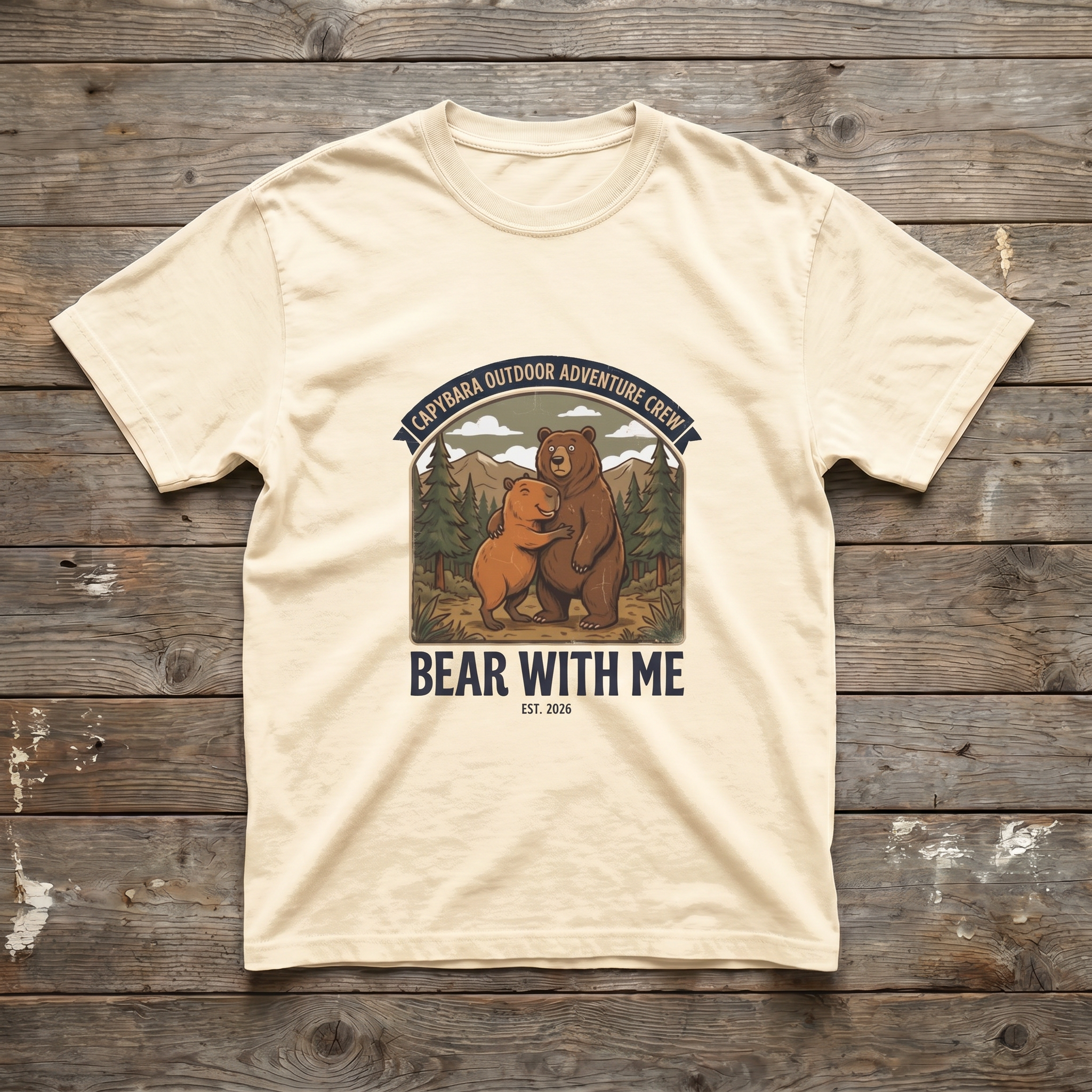 Bear With Me Tee - Natural