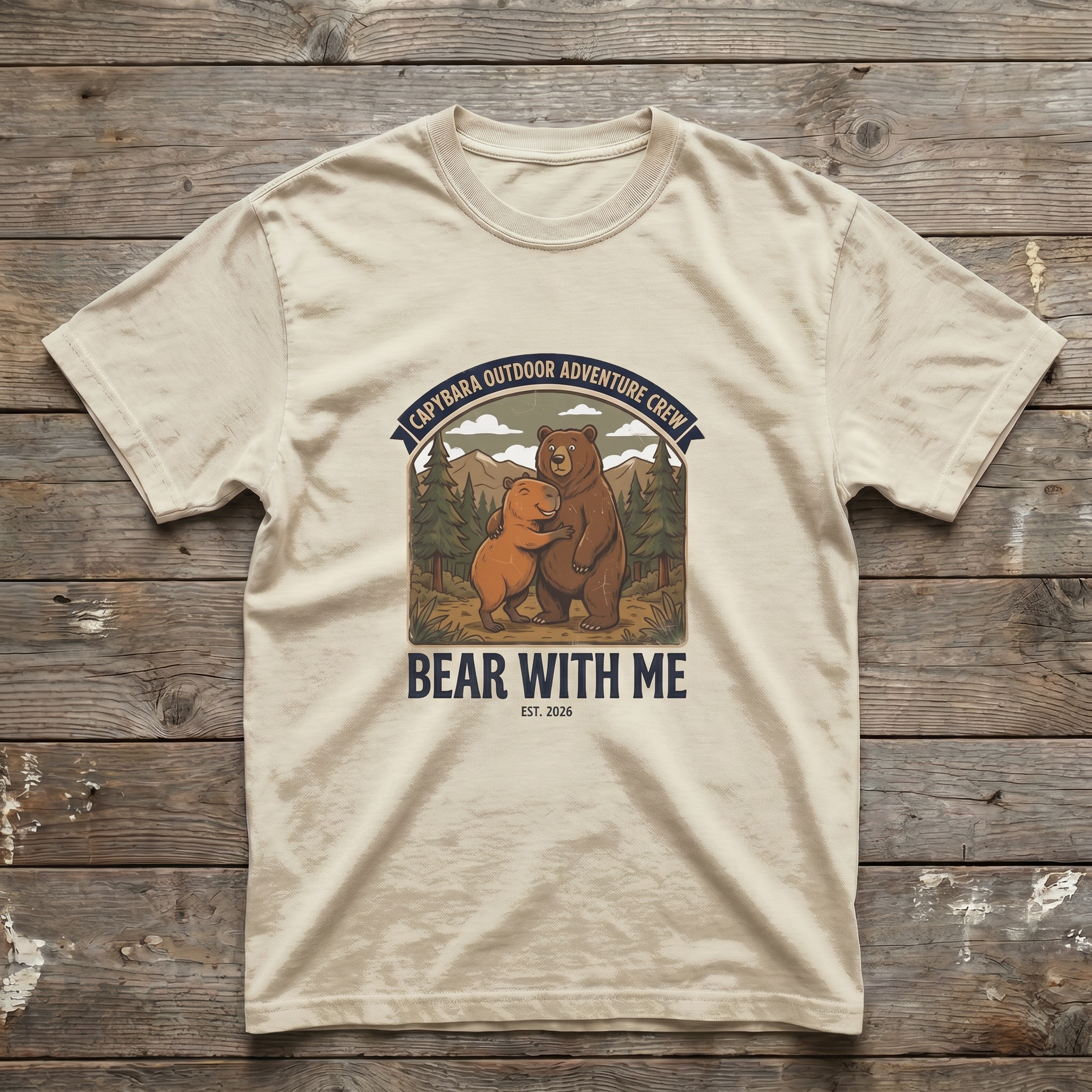 Bear With Me Tee - Sand