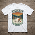 Hot Spring Hiking Society Tee - White