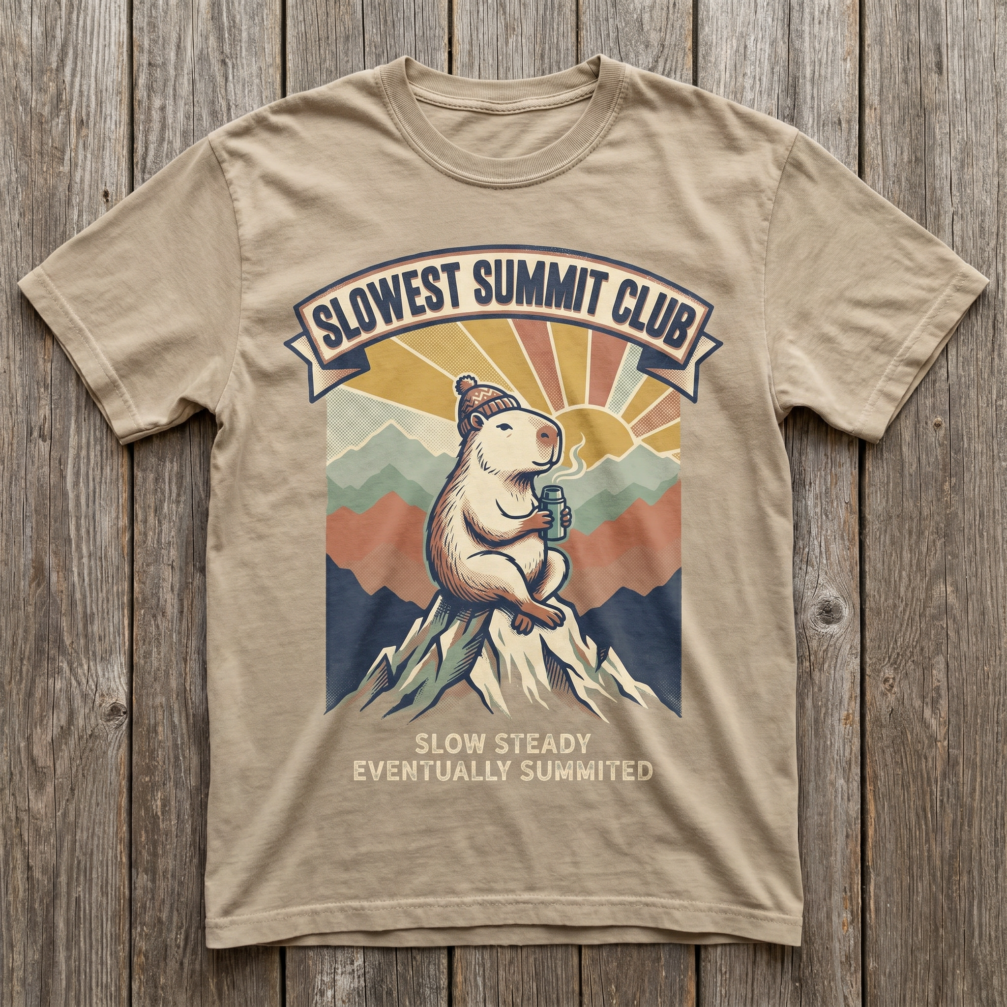 Slowest Summit Club Tee - Sand