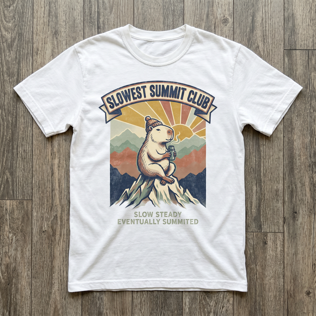 Slowest Summit Club Tee - White