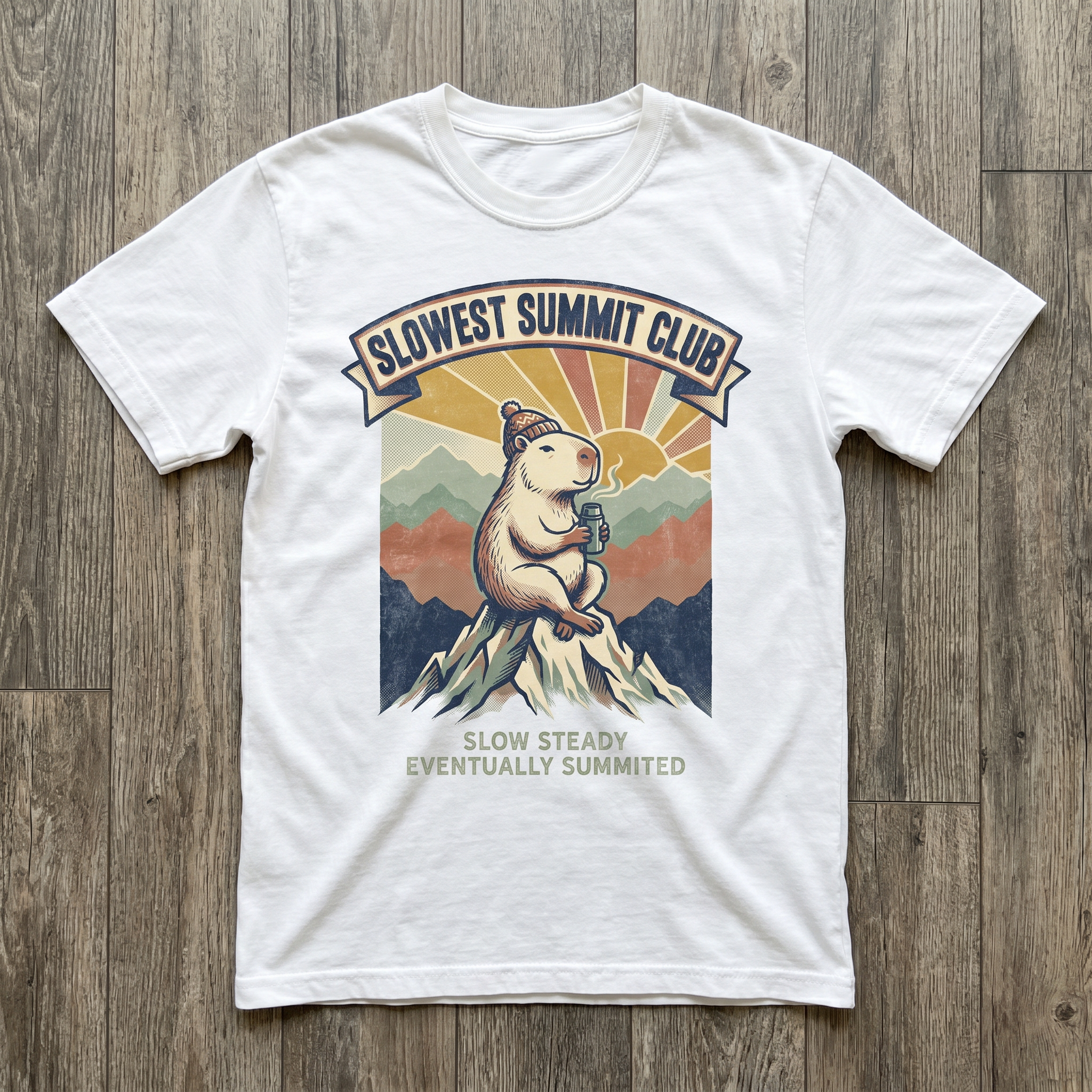 Slowest Summit Club Tee - White