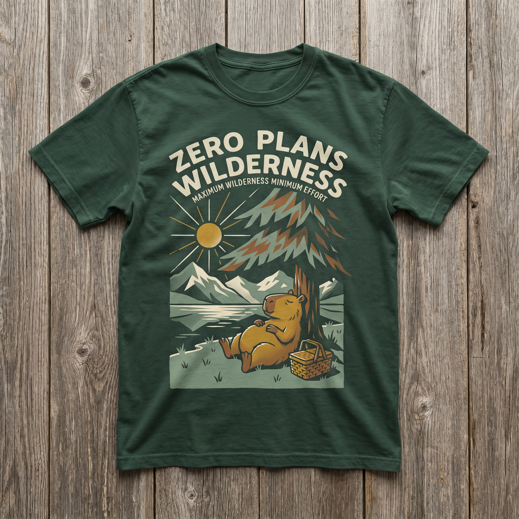 Zero Plans Wilderness Tee - Forest Green