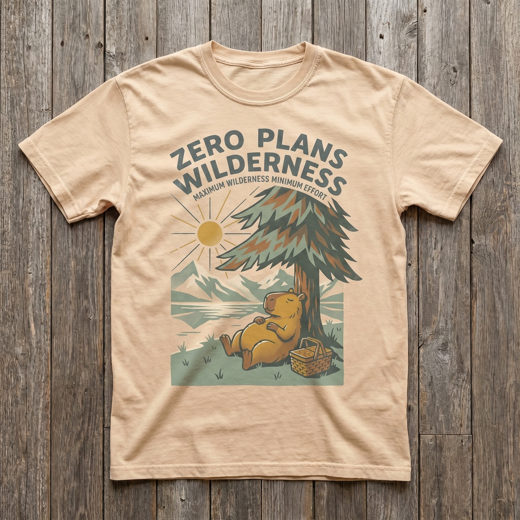 Zero Plans Wilderness Tee - Natural
