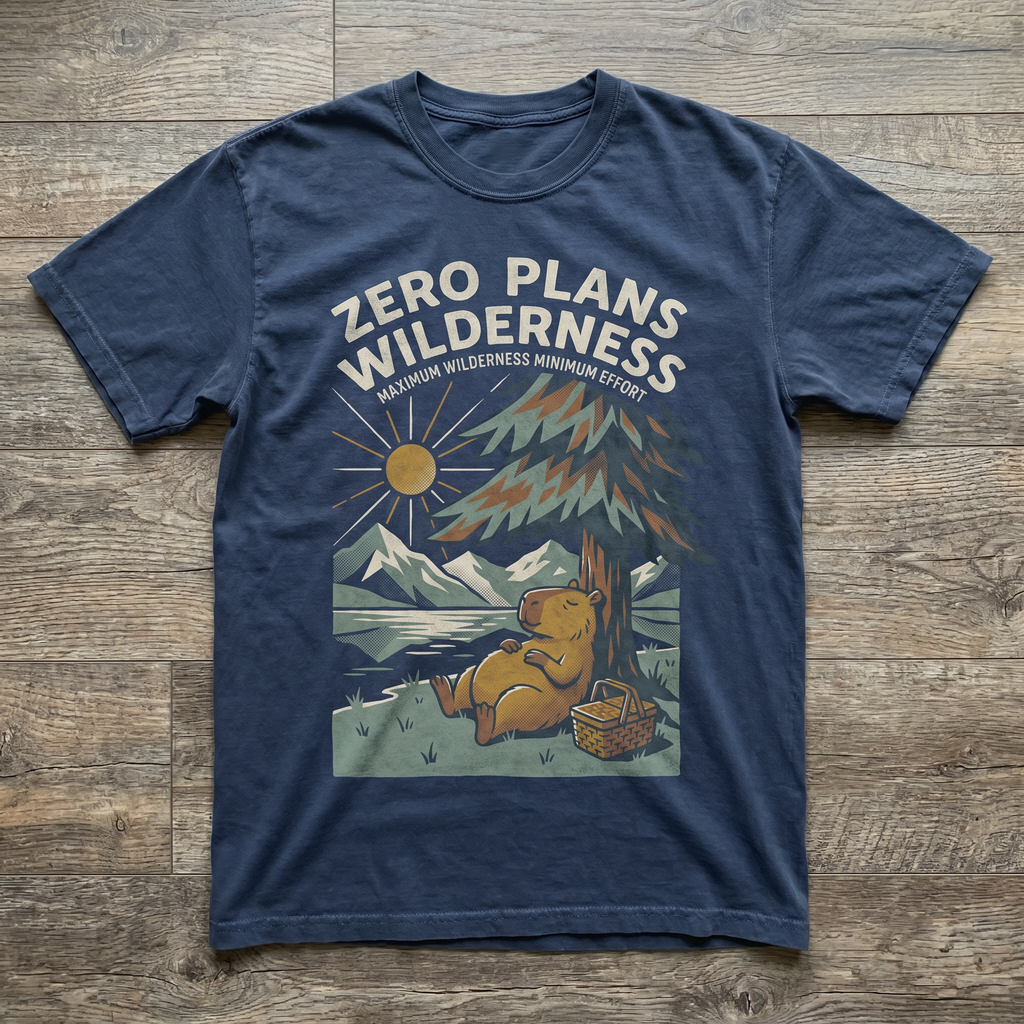 Zero Plans Wilderness Tee - Navy
