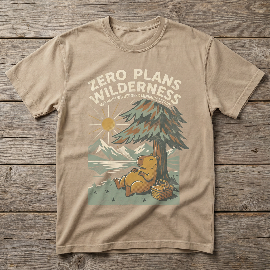 Zero Plans Wilderness Tee - Sand
