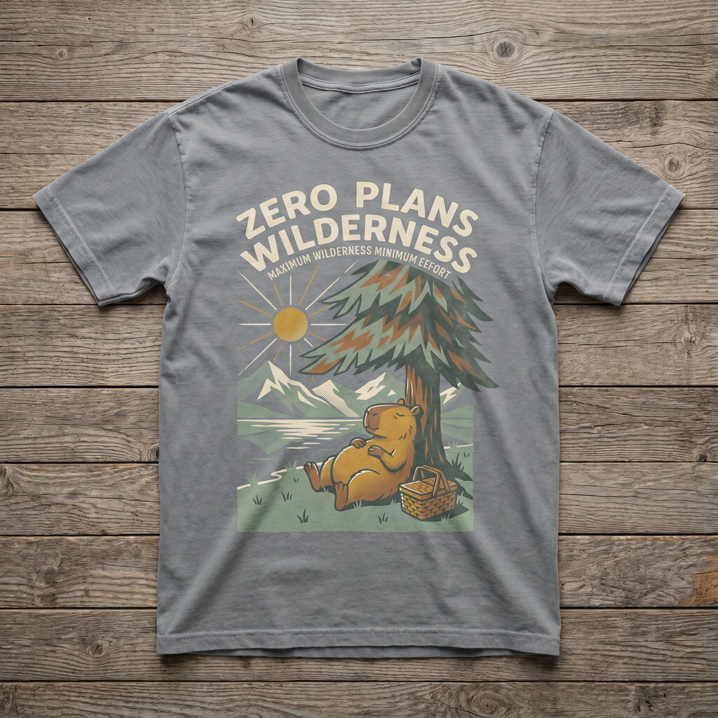 Zero Plans Wilderness Tee - Sport Grey