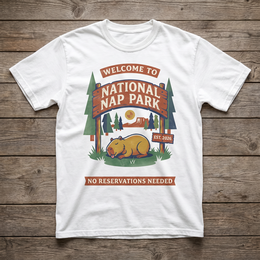 National Nap Park Tee - White
