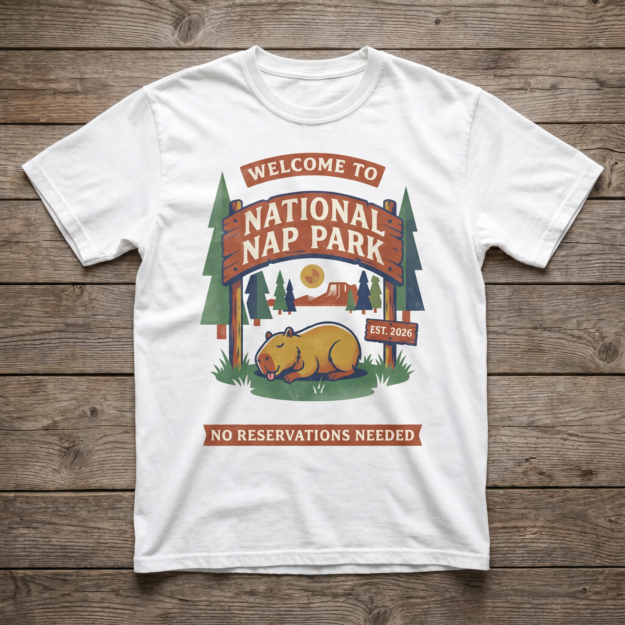 National Nap Park Tee - White