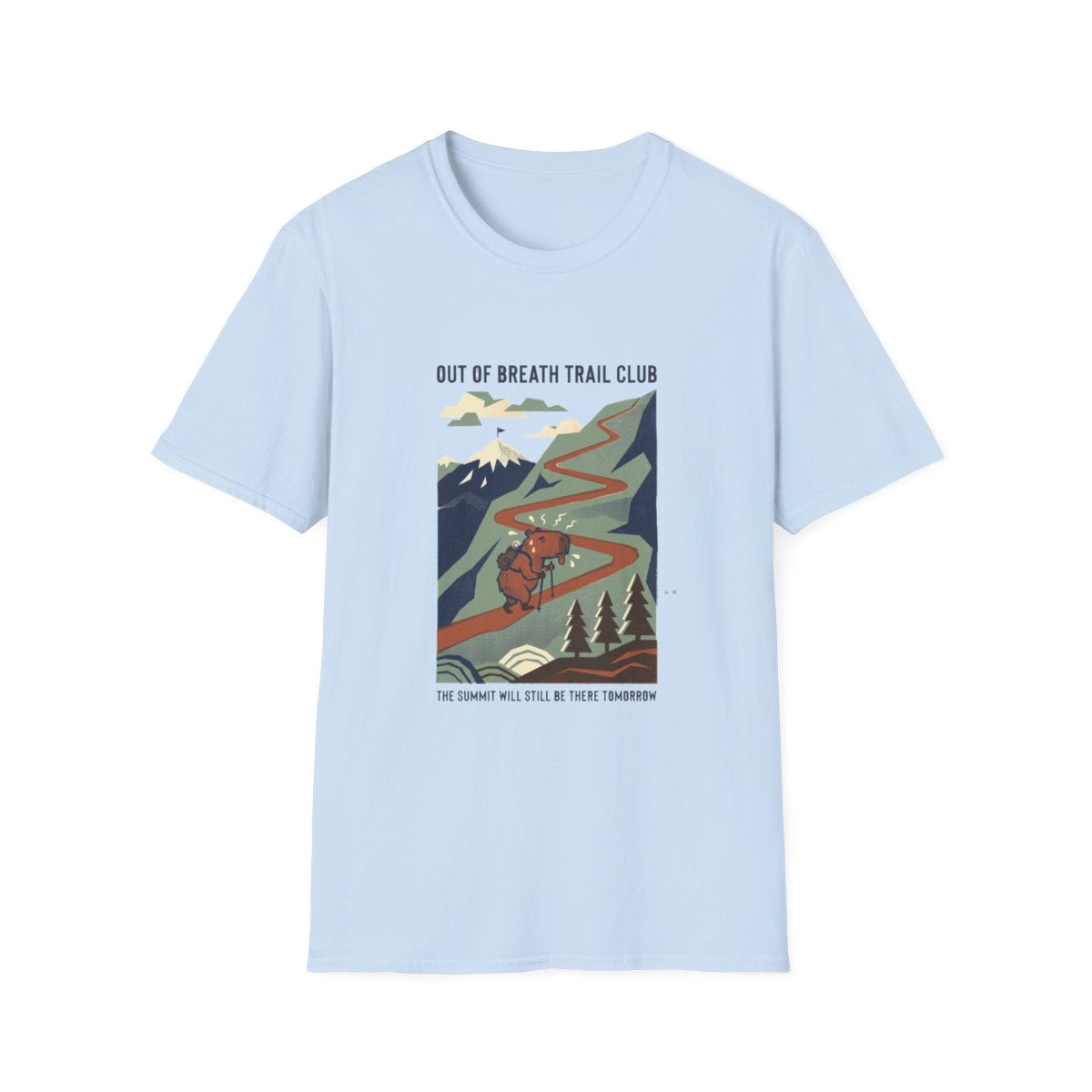 Out of Breath Trail Club Tee - Light Blue