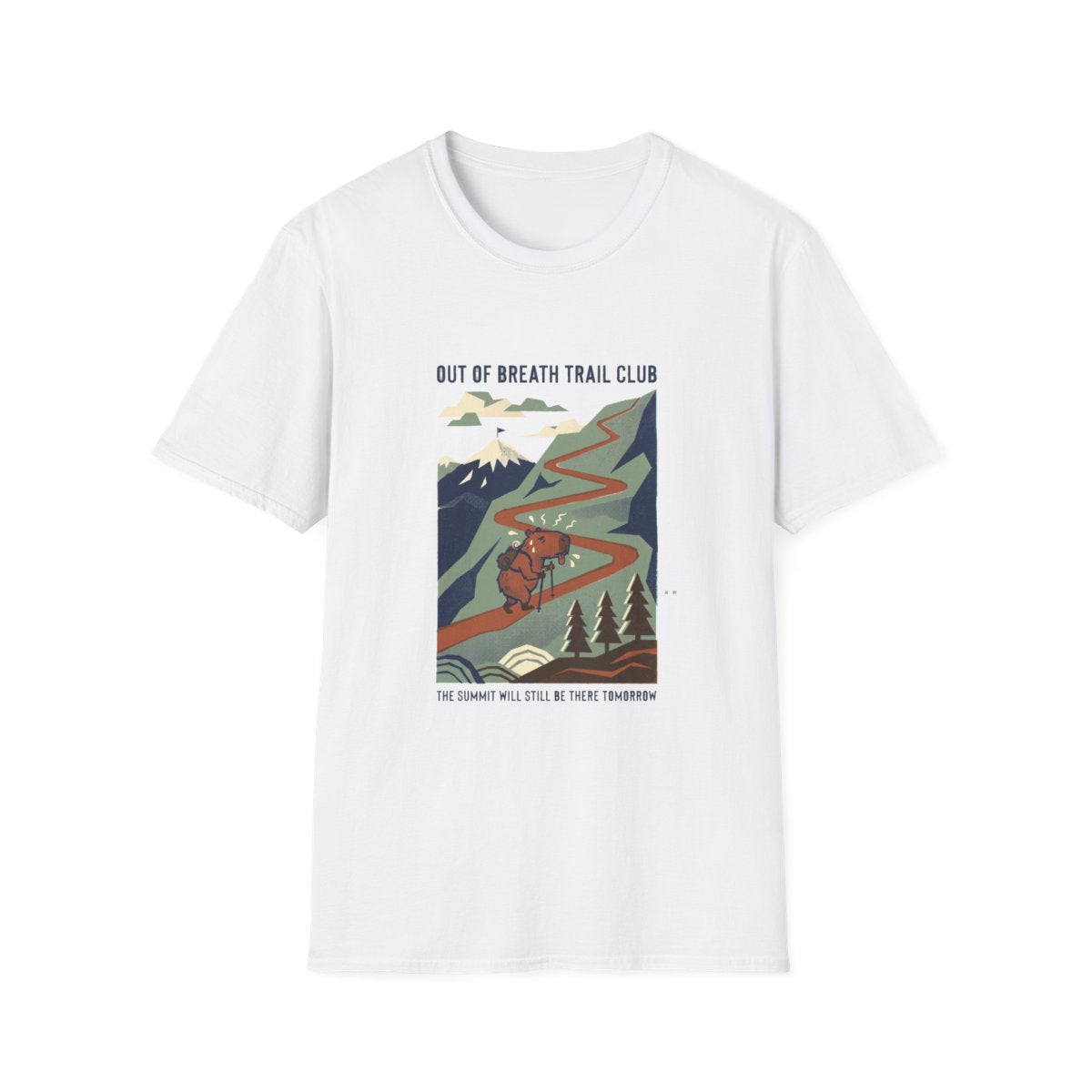 Out of Breath Trail Club Tee - White