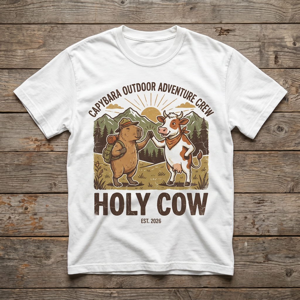 Holy Cow Tee - White