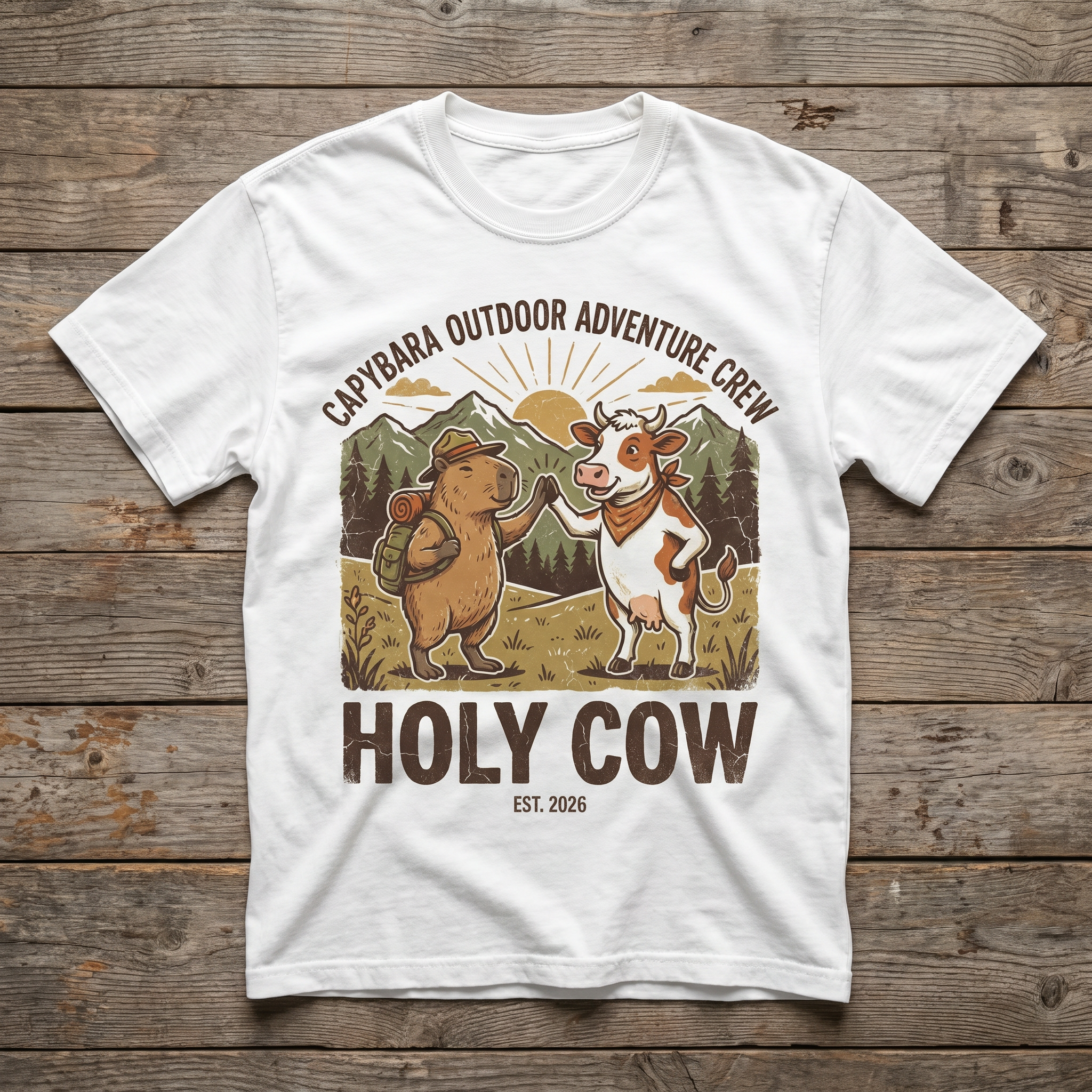 Holy Cow Tee - White