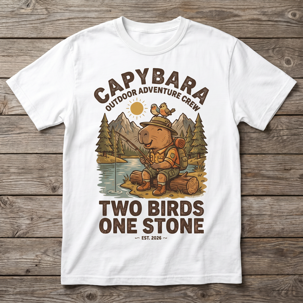 Two Birds One Stone Tee - White