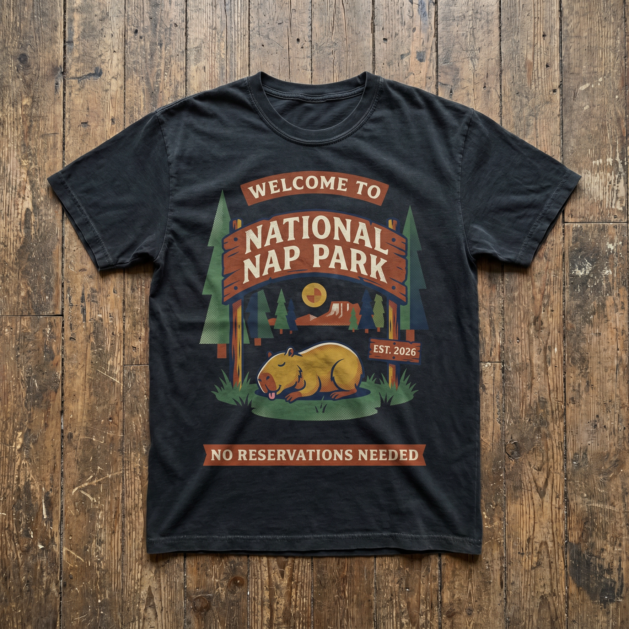 National Nap Park Tee - Black