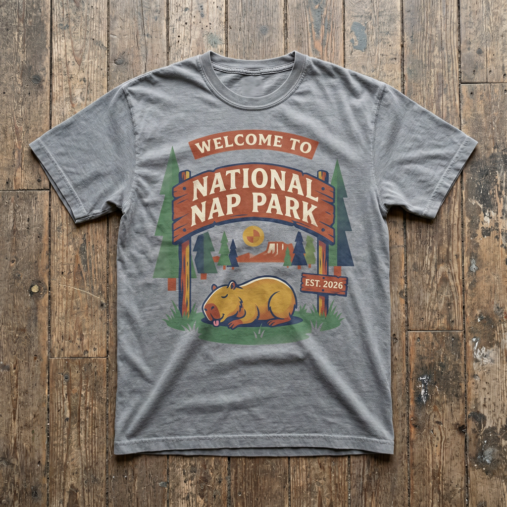 National Nap Park Tee - Sport Grey