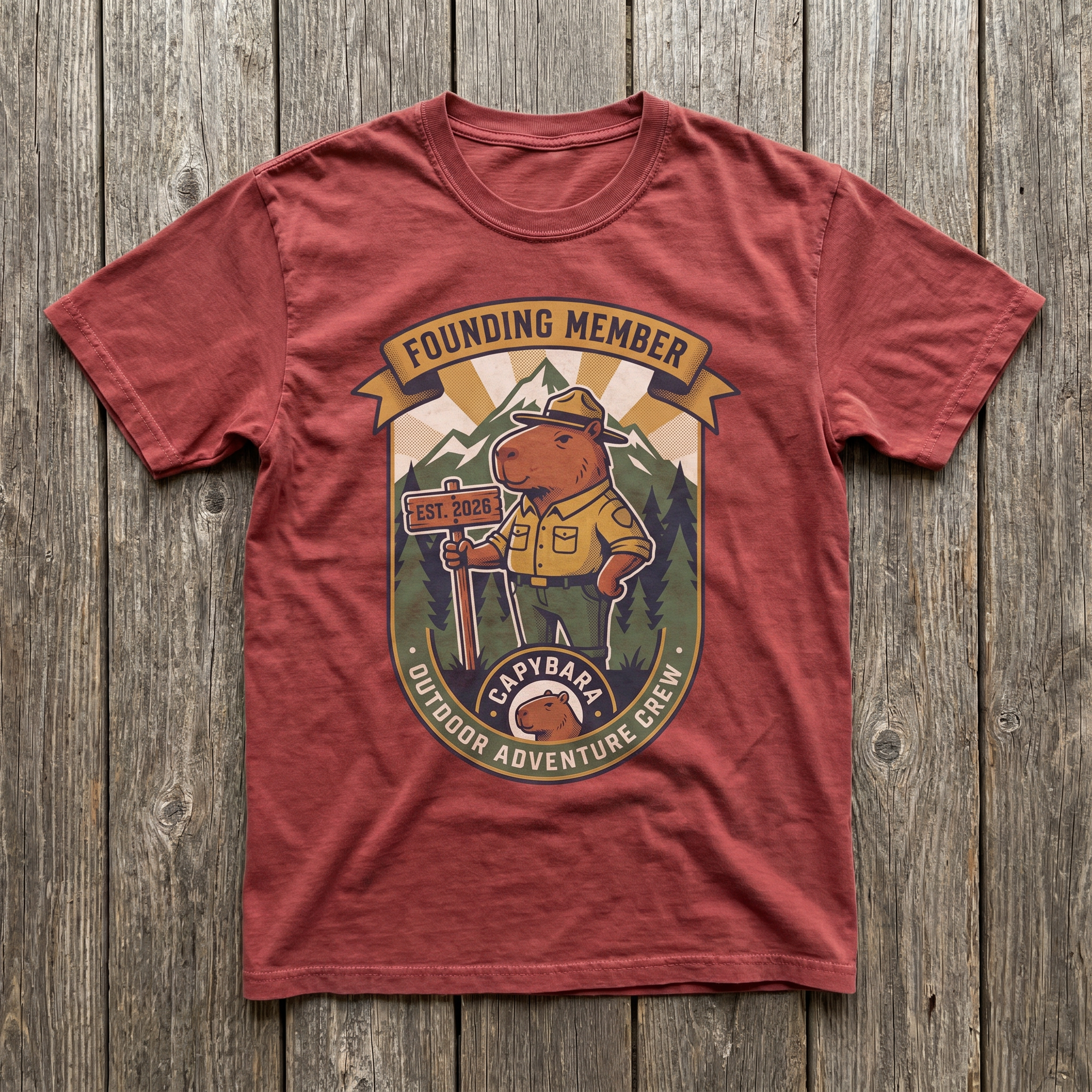 Founding Member Tee - Heather Red