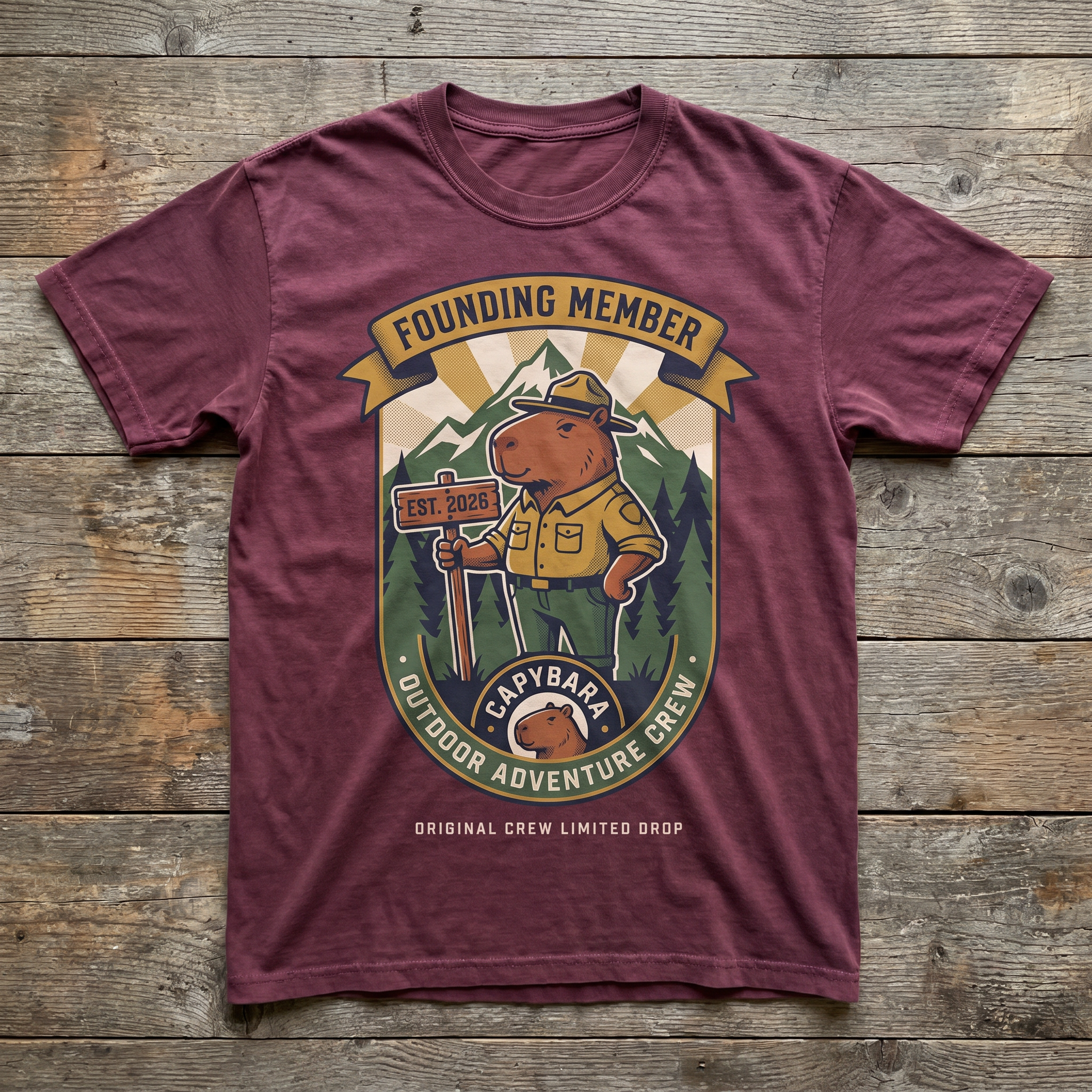 Founding Member Tee - Maroon