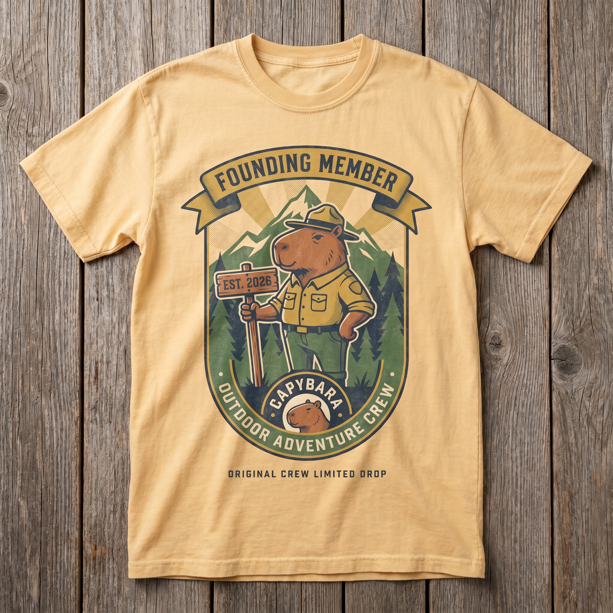 Founding Member Tee - Vegas Gold