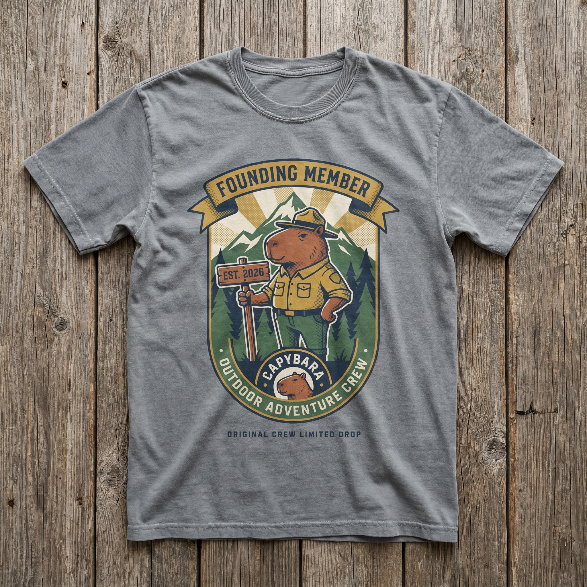 Founding Member Tee - Sport Grey