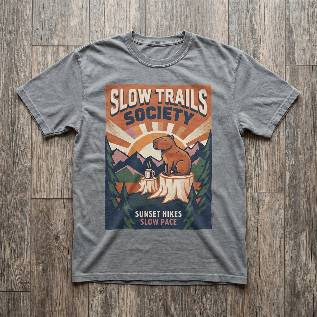 Slow Trails Society Crewneck - Sport Grey