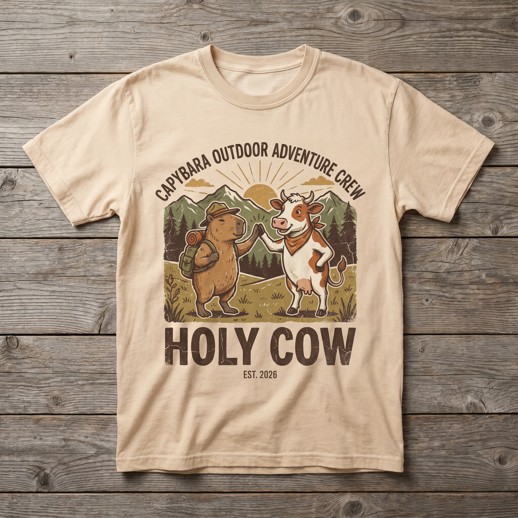Holy Cow Tee - Natural