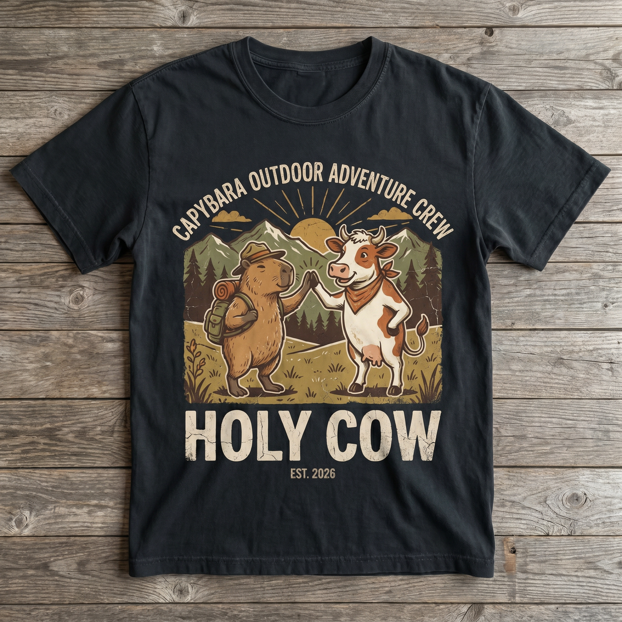 Holy Cow Tee - Black