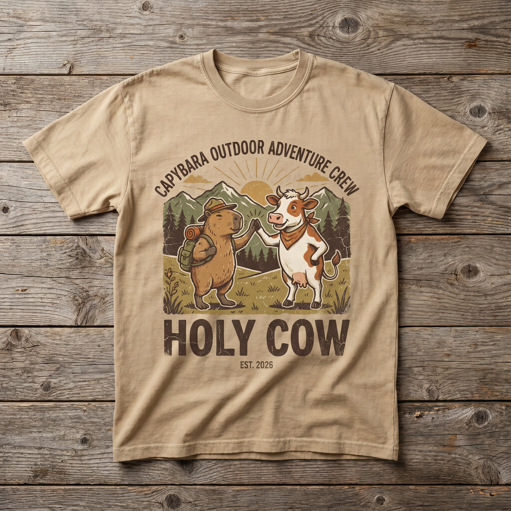 Holy Cow Tee - Sand