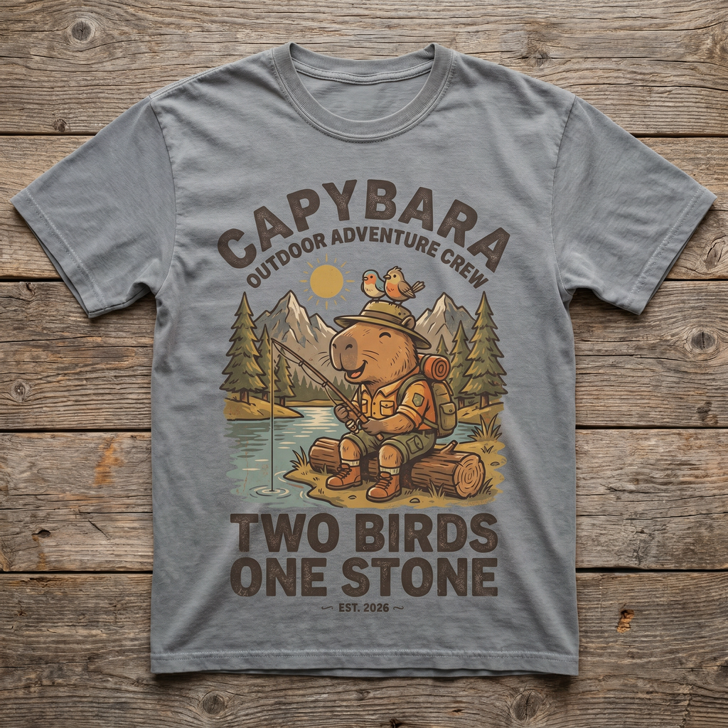 Two Birds One Stone Tee - Sport Grey