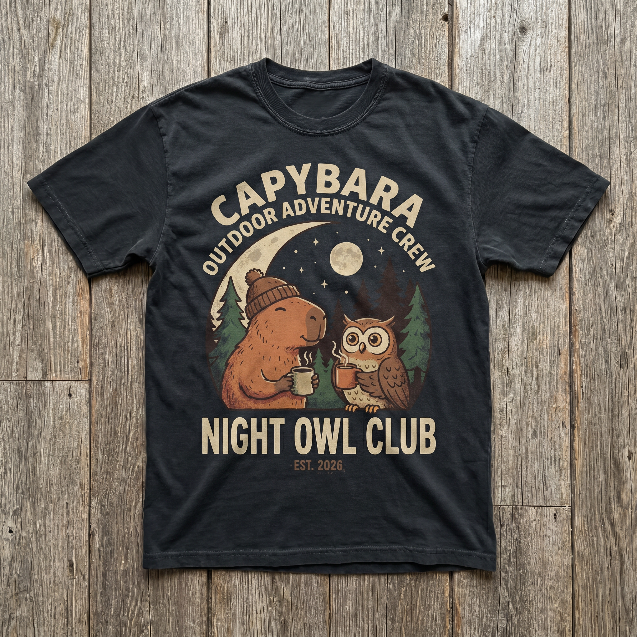 Night Owl Club Tee - Black