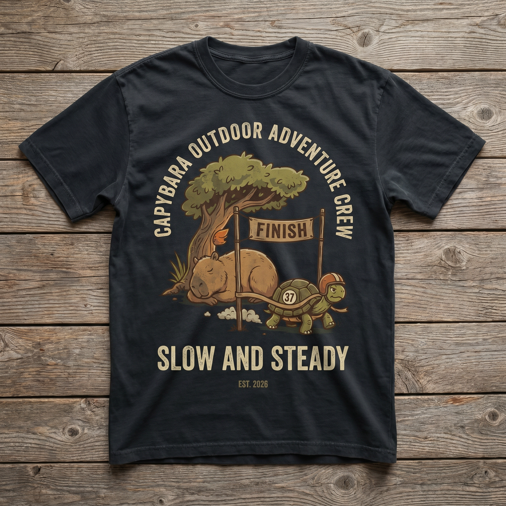 Slow And Steady Tee - Black